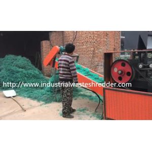 Fishing Net Scrap Plastic Film Shredder Rotating Twisted Knife Design