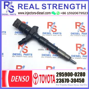 Common rail fuel injector for Hilux 2KD 295900-0280 / 295900-0210 / 23670-30450