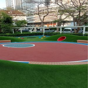 400 Meter Rubber Playground Mats Kindergarten Running Track Aging Resistance