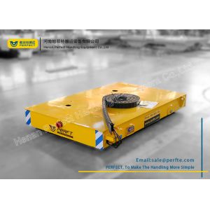 Armored Line Powered Workshop Rail Transfer Cart / Industrial Material Handling