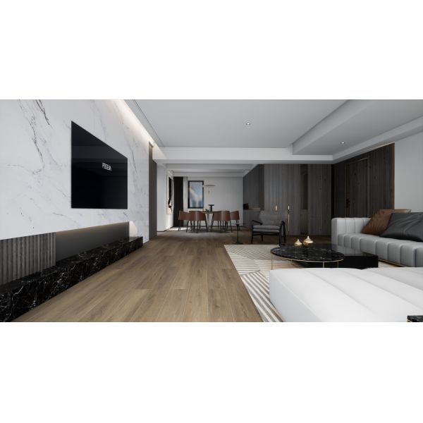 GKBM DG-W50012B-1 Modern Wood Grain Rigid Core SPC Click Silver Oak Burlywood