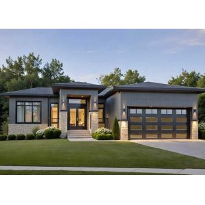 China AS/US Light Gauge Steel Frameing Prefabricated Homes Luxury Modern Prefab Villa Single Family Homes on sale
