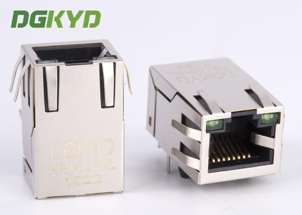 100Mb single port 8 pin modular jack rj45 ethernet connector with isolation RJ45