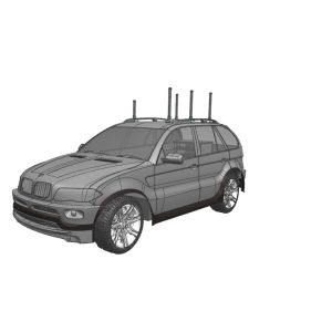 150m Radius Low Power Large Range Vehicle Mounted Jammer