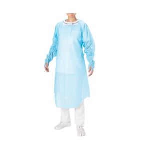 Wholesale Disposable CPE Gown Cheap Long Sleeve Isolation Gown for Body