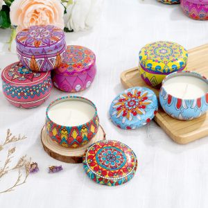 9 Pack Gift Set Burning Time About 12H Portable Nature Soy Wax