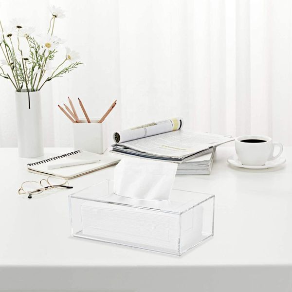 Acrylic Display Racks Tissue Box Holder