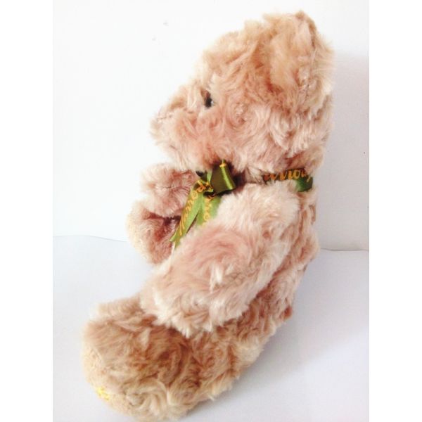 Plush 20cm Size Bear With Tie On Neck Christmas Holiday Present Teddy Bew Children KIDS Stuffed Toys OEM Items Fashion