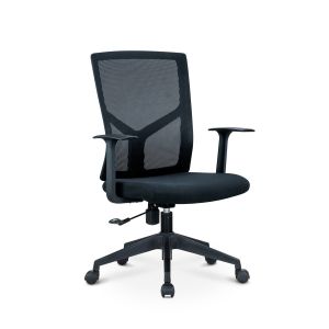 Stainless Steel Executive Office Chair with Adjustable Armrest and BIFMA