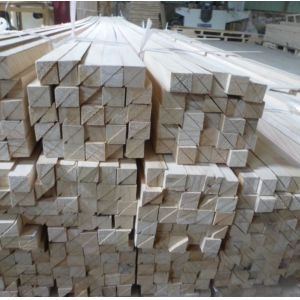 Paulownia Batten Square Triangle Chamfer Wood Strips with Project Solution