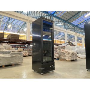 220V 450L vertical display freezer with digital thermostat CB CE certification