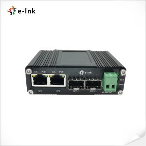 Industrial Ethernet Switch DIN Rail SFP Support 30W PoE 802.3at