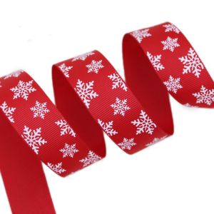 2020 Fancy colorful polyester tape with christmas tree and snow printing