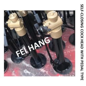 China FH-DN80 MARINE SOUNDING SELF CLOSING VALVE, FOOT TYPE SOUNDING SELF CLOSING VALVE WITH EXTENSION ROD DN80 CB / T3778-99 on sale