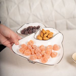 Irregular Rabbit Shape Ceramic Plate Dinnerware Type Dishes Plates for Creative