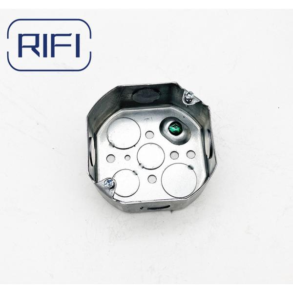 Quality Steel Galvanized Octangonal Silver Electrical Conduit Boxes For Electrical Systems for sale