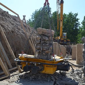 Square Concrete Hydraulic Pile Breaker Cutter Less Noise KP500S