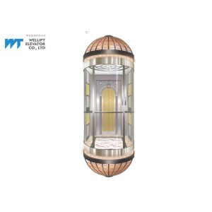 Various Shape Elevator Interior Design , Luxury Noble Elevator Cabin Design