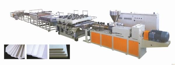 Quality High Output PVC Manufacturing Machine , Easy Control WPC Foam Board Machine for sale