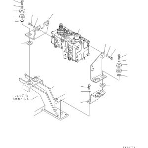 Wholesale 723-24-11100 723-23-00400 723-26-21750 7232602300 For Komatsu D61EX-15E0 D61EX-15 D61PX-15E0 BULLDOZERS Hydraulic Main Control Valve Construction from china suppliers