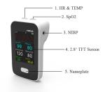 Handheld Lightweight Multi Parameter Patient Monitor With WIFI Interface