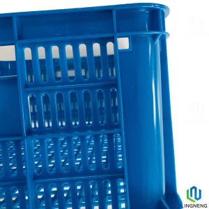 Durable Agricultural Plastic Fruit And Vegetable Crates Customized Logo