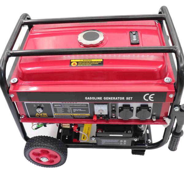 Quality 3.5kva to 10kva Gasoline Generator with Manual or Electric Starter and Wheel OEM LOGO for sale