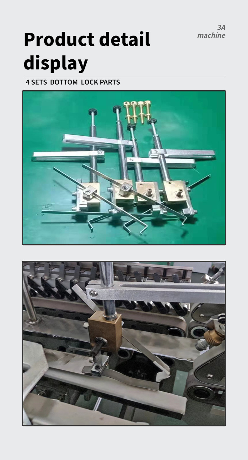 SHH800AG-2 Automatic Bottom Lock Box Folding Gluing Machine for Easy and Box