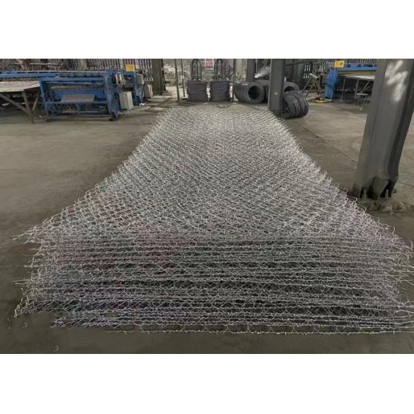 Galvanized Steel Gabion Mattresses 60x80mm Mesh 380-550Mpa Strength