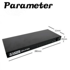 Black Video Splitter One Point Eight 3D Video One Into Eight Out HD 1080P