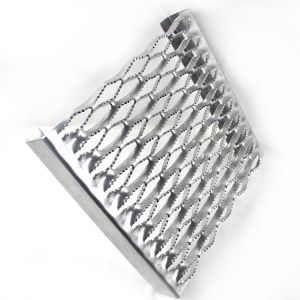 Stair Treads Anti Skid Plates Perforated Walkway Round Metal Mesh ISO Passed