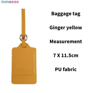 Luggage Tag And Passport Holder Set Customized Real Pu Leather Travel Name Id