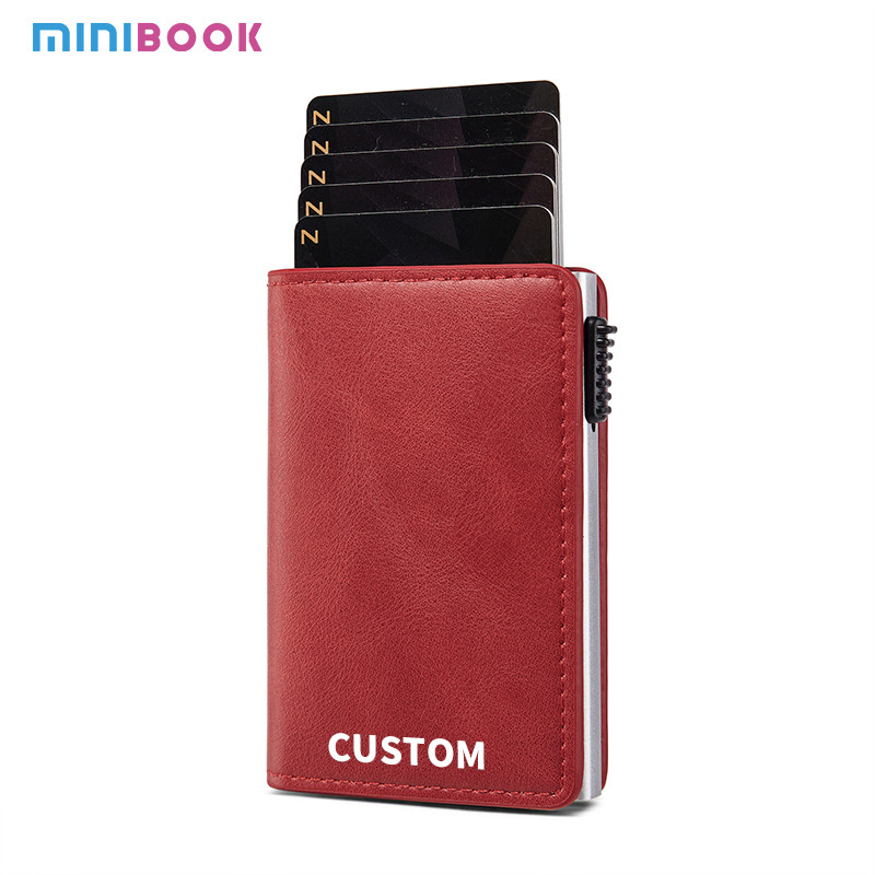 2024 Design PU RFID Aluminum Alloy Anti-theft Credit Card Holders Wallet for