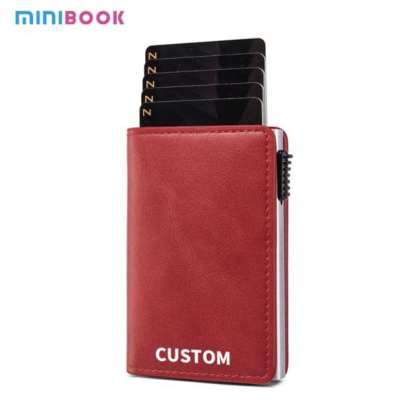 2024 Design PU RFID Aluminum Alloy Anti-theft Credit Card Holders Wallet for