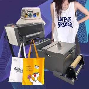 Wholesale Factory Sale A2/A3 40cm 2*i1600printhead 2400dpi DTFPrinter With Powder Shaking for schoolbag/shoes/canvas bag from china suppliers