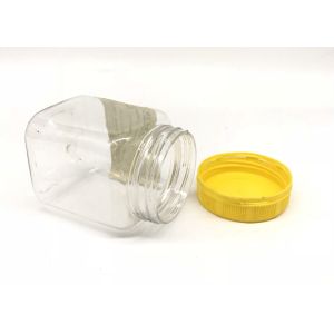 Security Screw Cap Square Plastic Jars For Honey Eco - Friendly