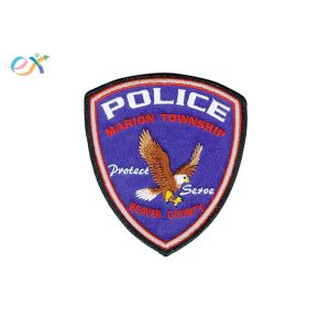 Twill Background Fabric Custom Made Embroidered Patches Size Customized