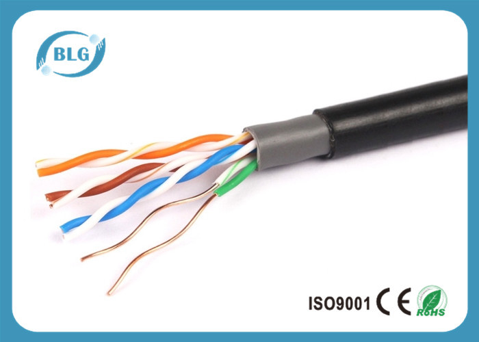 Wholesale Double Jacketed Cat5e Network Cable UTP 4 Pairs Full Copper UV Resistant from china suppliers