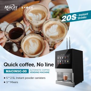 MDB Protocol Fully Automatic Coffee Powder Vending Machine H 700mm