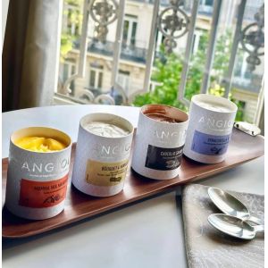 Eco Friendly Empty Round Cardboard Ice Cream Food Paper Tube Packaging With Seal