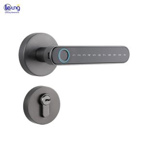 CE ROHS Fingerprint Door Lock Zinc Alloy Bluetooth Smart Door Lock