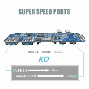7 in 1 Type C Hub USB-C to 3 Port USB 3.0 Hub 1 Port HDM I USB C Hub with SD TF