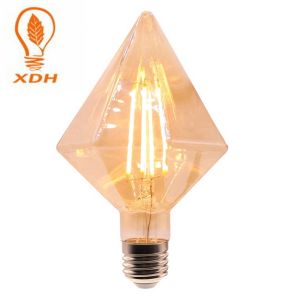 D95 E27 filament bulb amber Diamond edison LED Filament Bulbs 220-240V 8W led