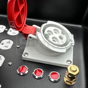 Syntax MD1 Three Phase 4P 32AMP HDPE Portable Distribution Box IP67 With 12 Nos