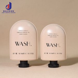 Customized 350ml 250ml HDPE Plastic Special Shampoo Bottle Eco-Friendly Body
