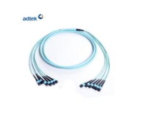 Wholesale 12 Core SM MM MPO MTP Patch Cord With Push Pull Latching Structure from china suppliers