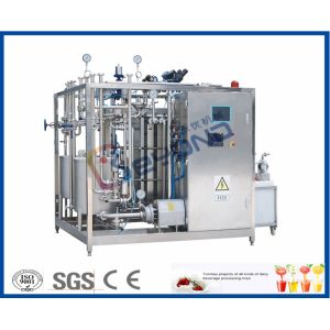 High Heat Treatment SUS 304 Plate Milk Sterilizer Machine / Milk Pasteurization