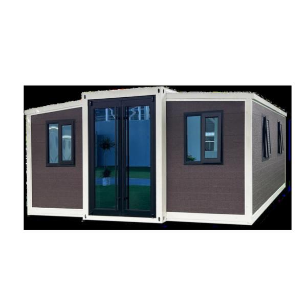 Corrugated Metal Roofing 40ft Expandable Container Home with Electrical System