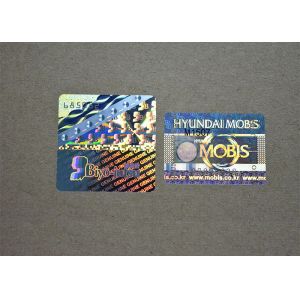 One - Off Square Holographic Security Stickers With Customized Design
