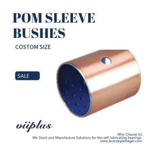 POM Blue Sleeve Plain Bushing Boundary Lubricating Bronze Bush